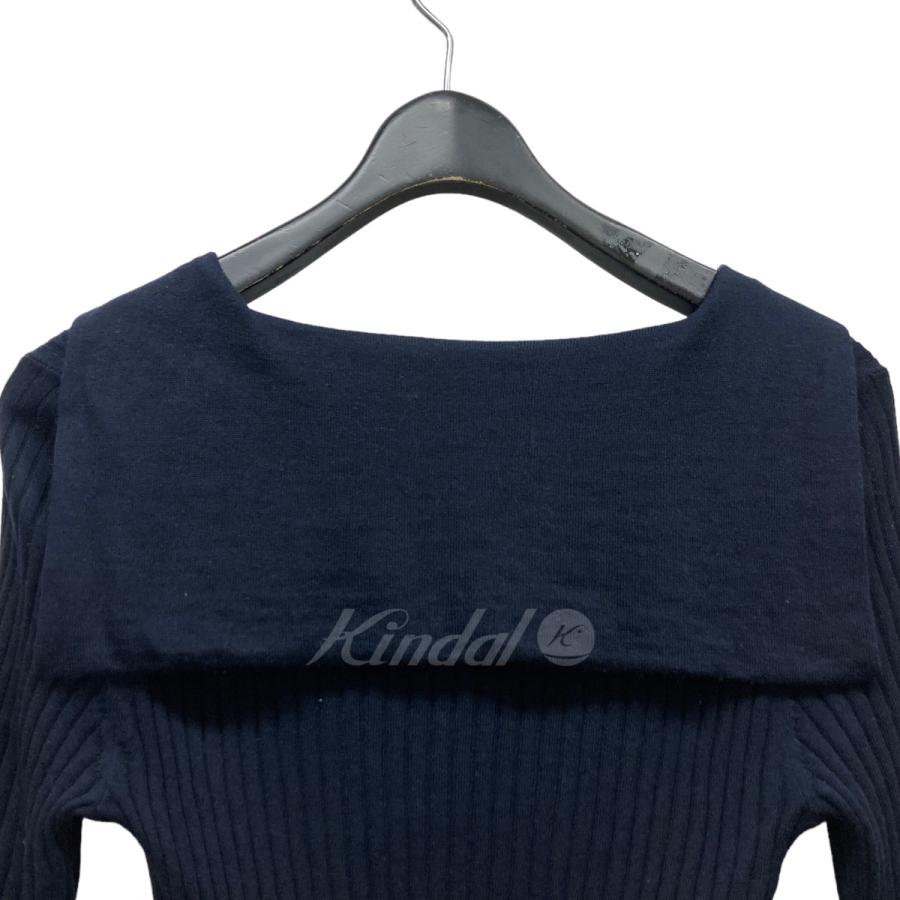 値下げ】cccmalie カシミヤシルクセーラーニット C-CS-03 ネイビー  