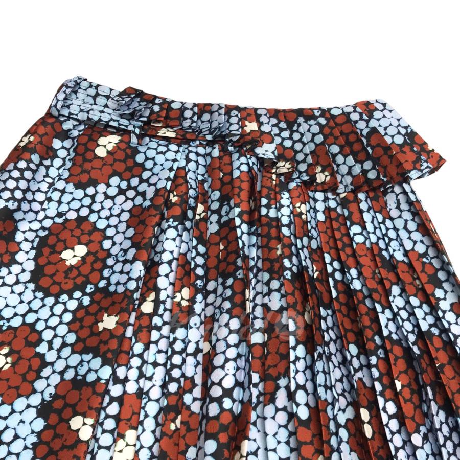 値下げ】Christian Wijnants プリーツスカート スカイブルー×ブラウン  