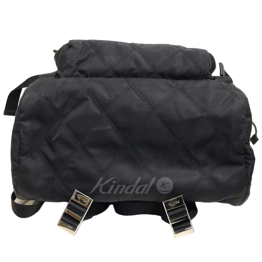 【値下げ】PRADA レザー切替バックパック　2VZ135 ブラック (銀座店)｜kindal｜05