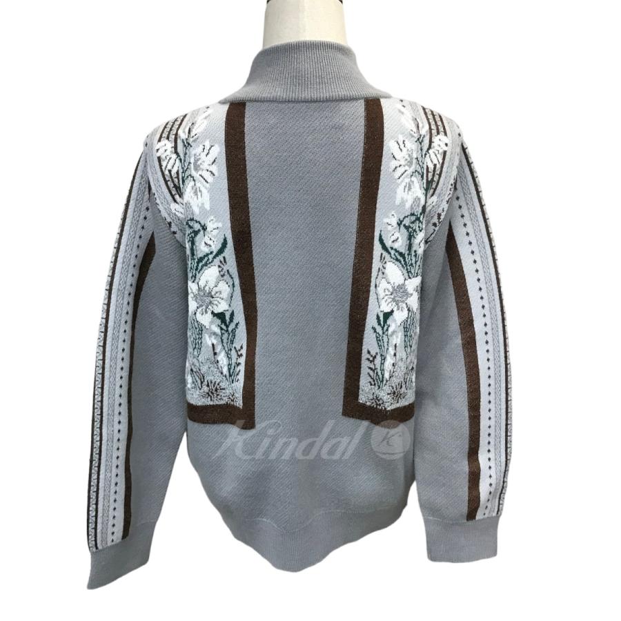 MURAL 【値下げ】MURRAL 21AW「Framed flower knit sweater」クルー 