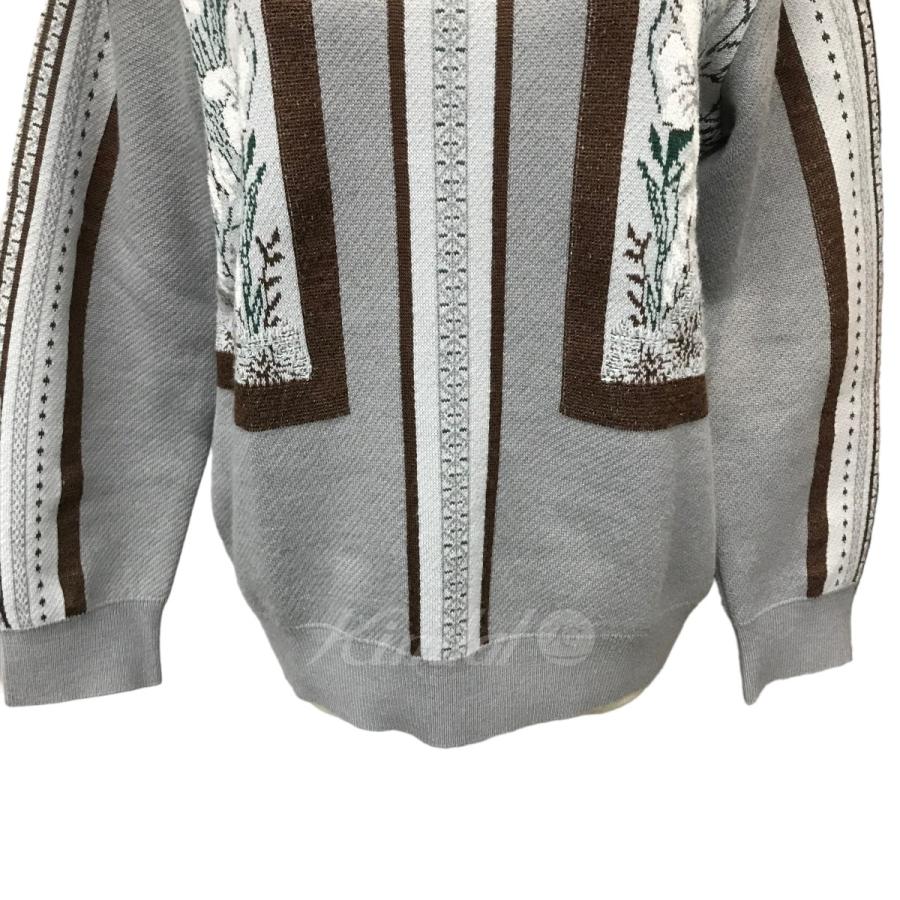 MURAL 【値下げ】MURRAL 21AW「Framed flower knit sweater」クルー 