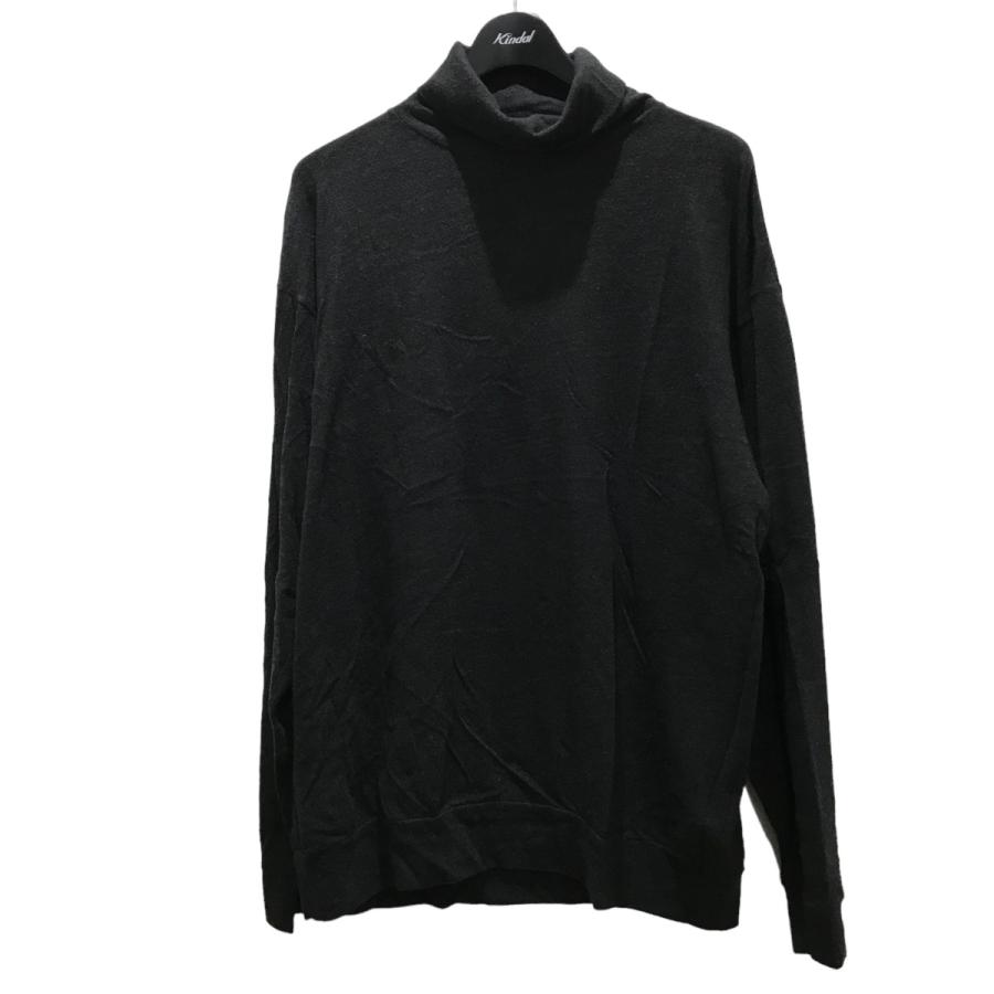 コモリ COMOLI 22AW ウール天竺 長袖タートルネック W03-05016 