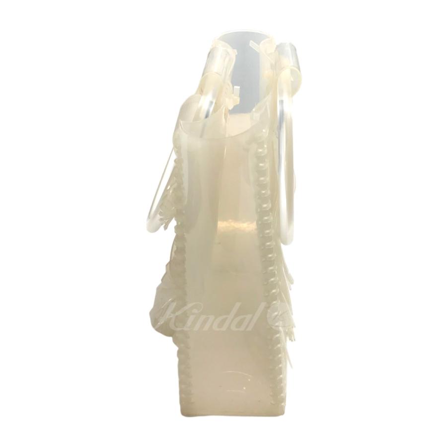 マメクロゴウチ mame kurogouchi 「Transparent Sculptural Mini Handbag」PVCハンドバッグ ホワイト｜kindal｜03