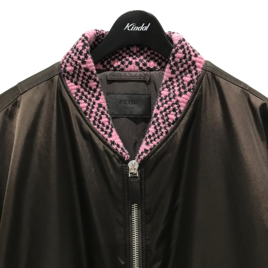 PRADA 【値下げ】PRADA 21AW Re Nylon Knit Bomber Jacket PRADA 【値下げ】PRADA 21AW Re Nylon Knit Bomber Jacket