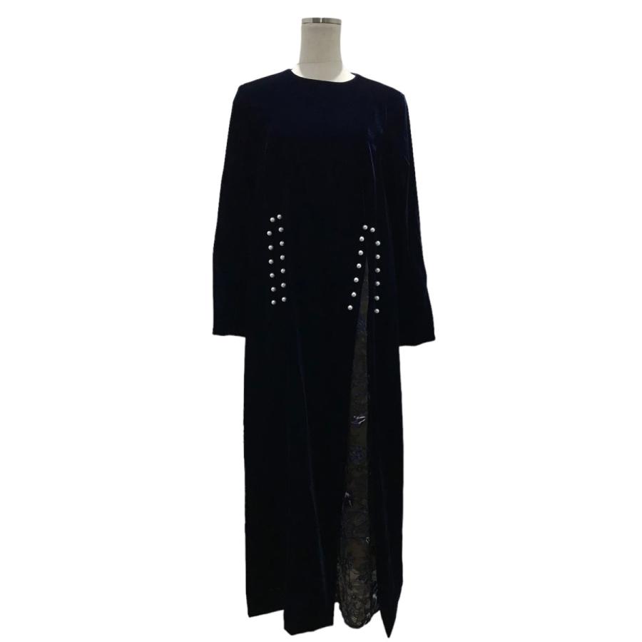 AKIRANAKA アキラナカ AKIRA NAKA Mestia velvet dress パールデザイン 