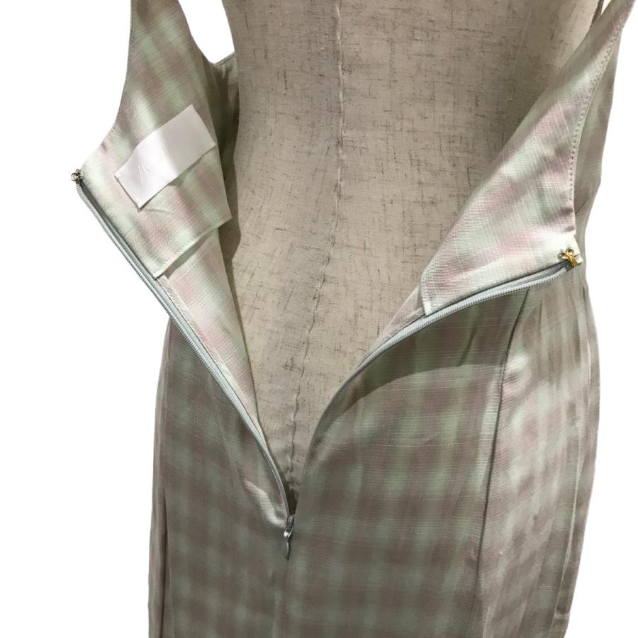 値下げ】mame kurogouchi 23SS Linen Mix Ombre Check Camisole Dress  