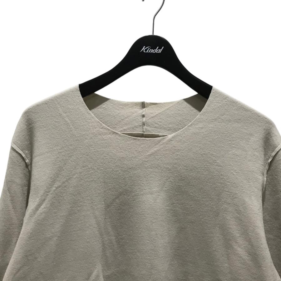 ATTACHMENT 【値下げ】ATTACHMENT WOOL SILK INTERLOCK CUT OFF 長袖 