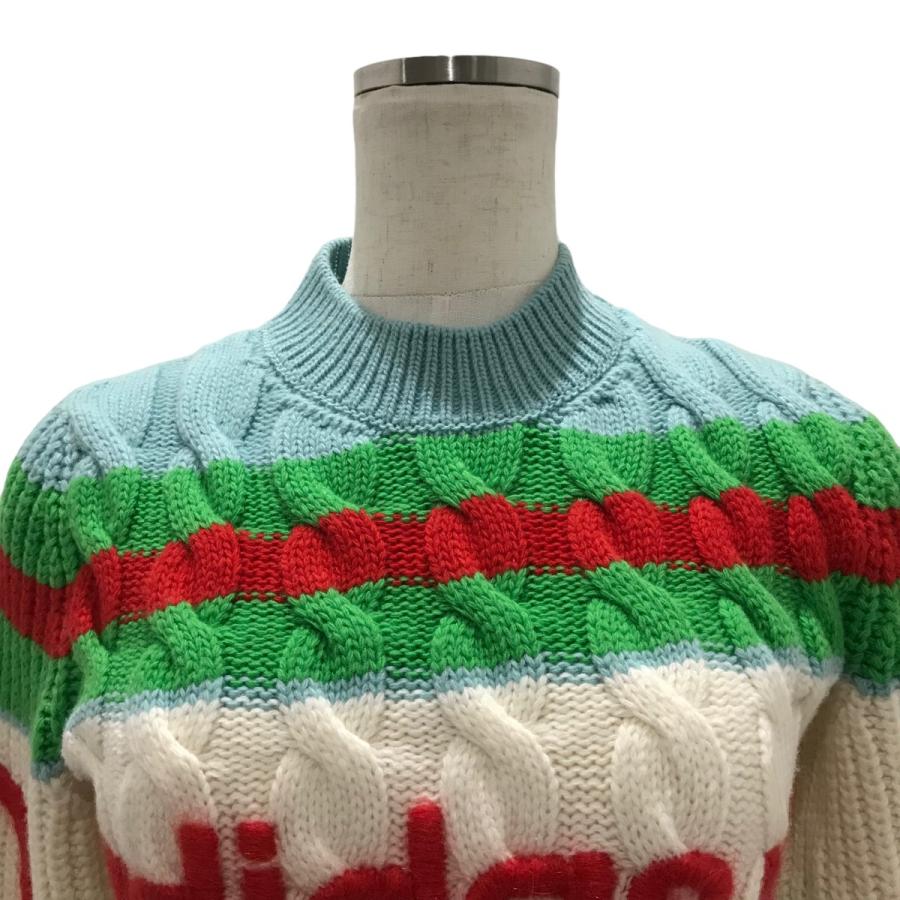 GUCCI（グッチ） 【値下げ】GUCCI×adidas ロゴケーブルニット