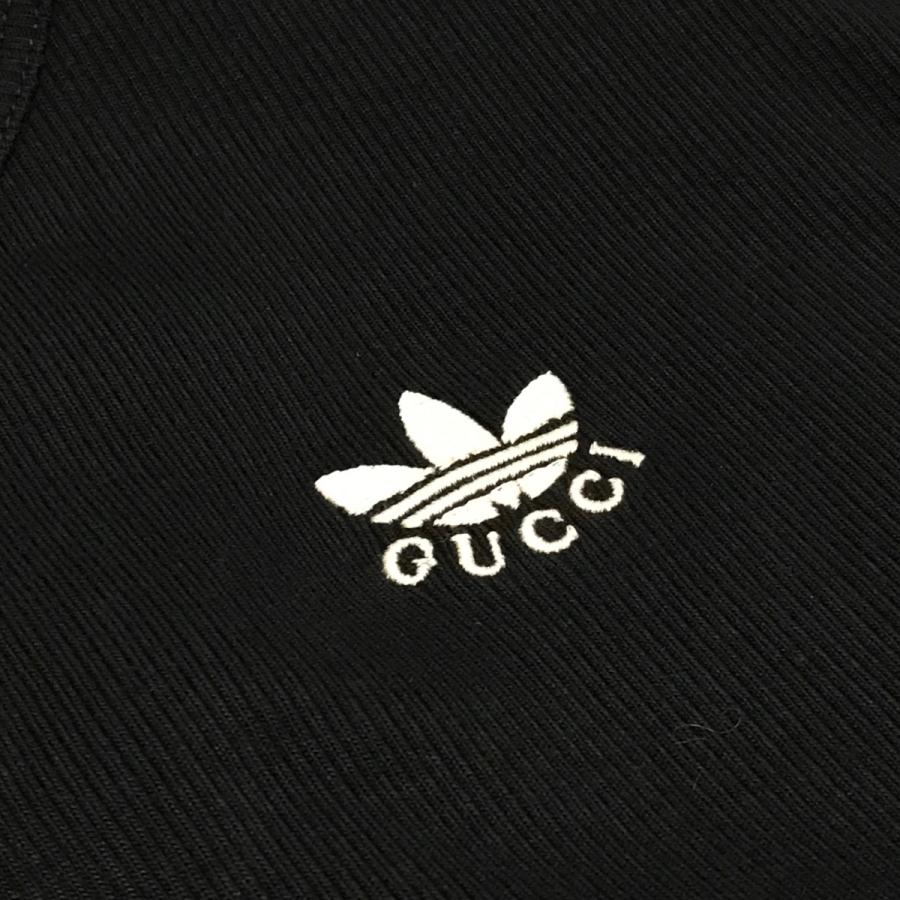 GUCCI 【値下げ】GUCCI×adidas ロゴ刺繍コットンタンクトップ 620427 