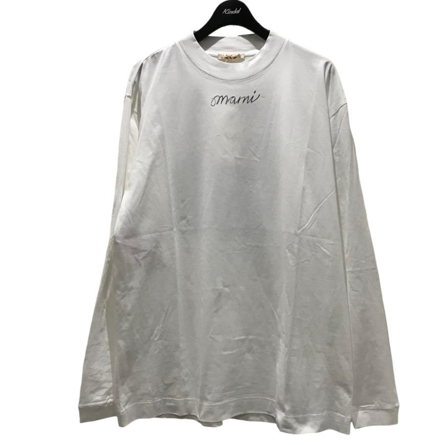MARNI 24AW ロングスリーブTシャツ ロゴプリント