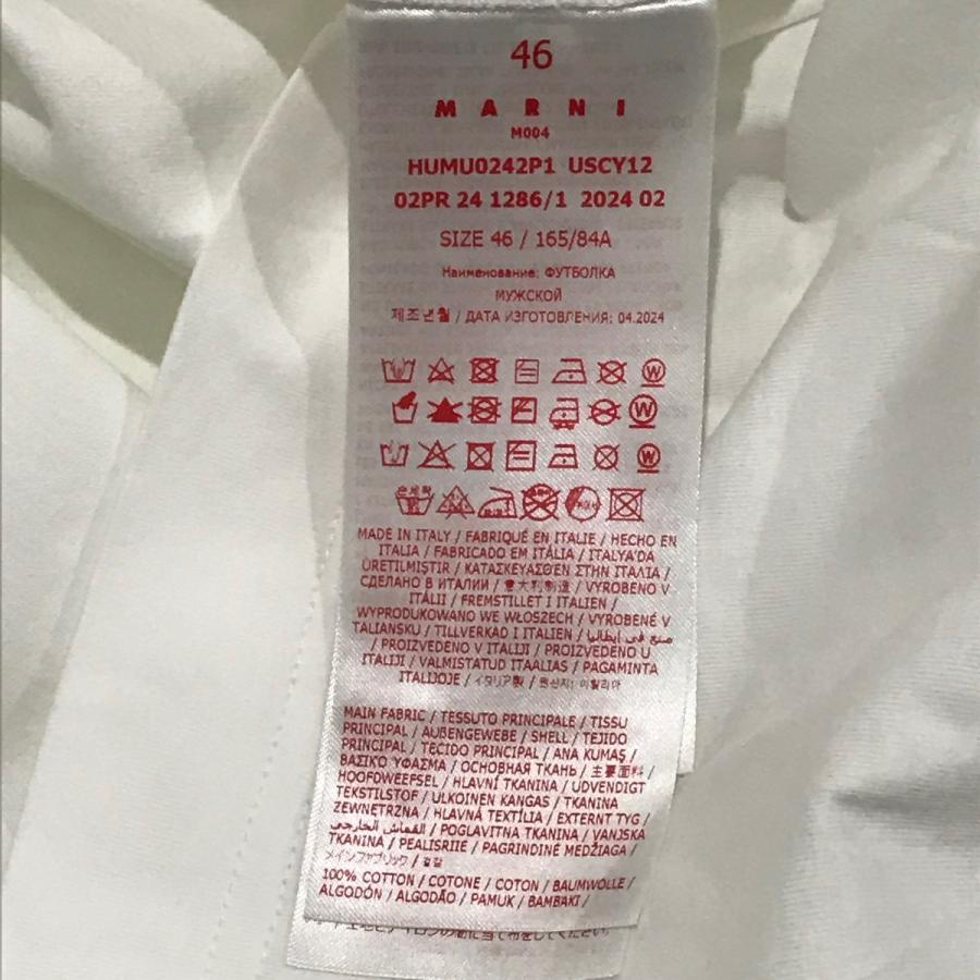 MARNI 【値下げ】MARNI 24AW ロゴロング袖Tシャツ HUMU0242P1 ホワイト 