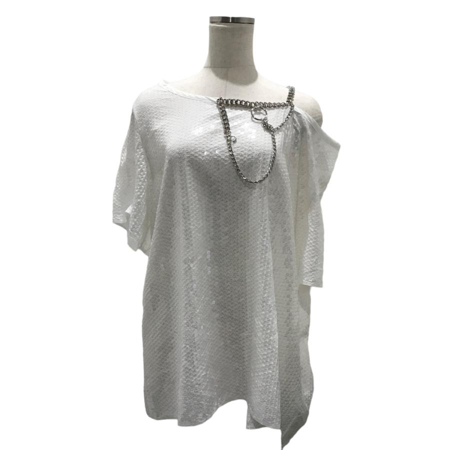 JUNYA WATANABE ジュンヤワタナベ半袖Tスパンコール切り替え JUNYA WATANABE ジュンヤワタナベ半袖Tスパンコール切り替え JUNYA