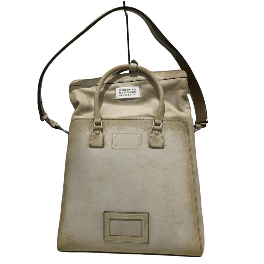 【値下げ】Martin Margiela 11 5AC Daily Vertical 2WAYバッグ SB1WA0006 ベージュ (銀座店)