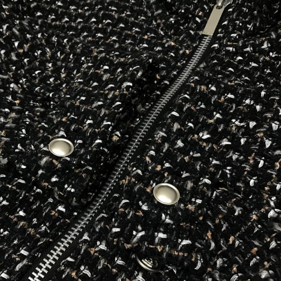 sulvam サルバム 23AW FANCY TWEED OVER BLOUSON ファンシー ツイード 