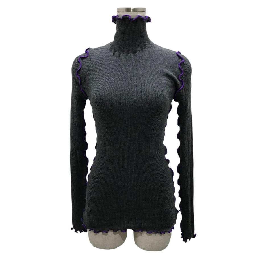 ENFOLD エンフォルド MELLOW RIB LONG-SLEEVEST SHIRT ハイネック  