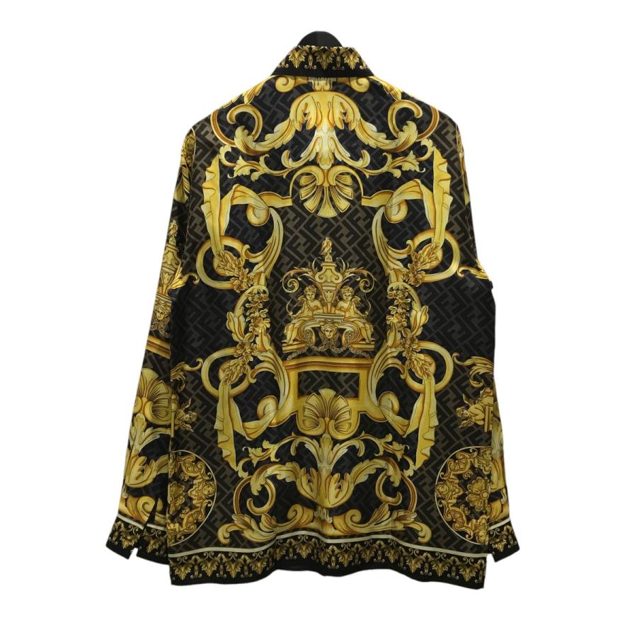 FENDI フェンディ×ヴェルサーチ FENDI×VERSACE FENDACE 総柄シルク 