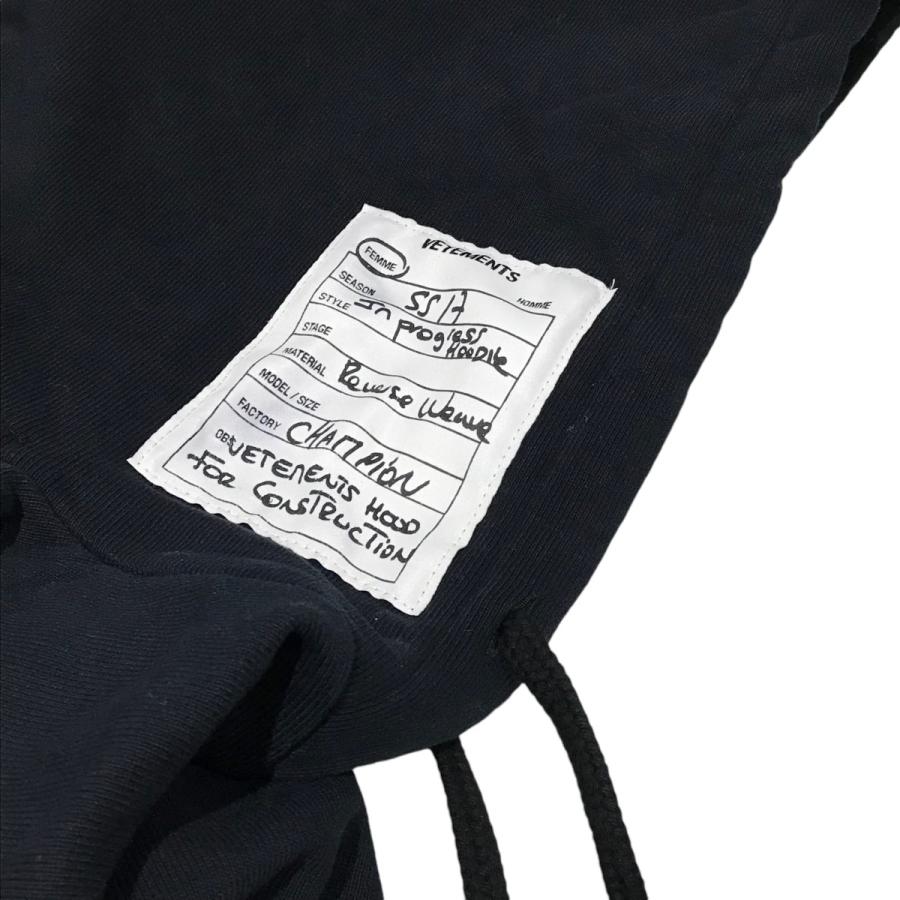 ヴェトモン×チャンピオン VETEMENTS×Champion テープロゴスリーブプル 