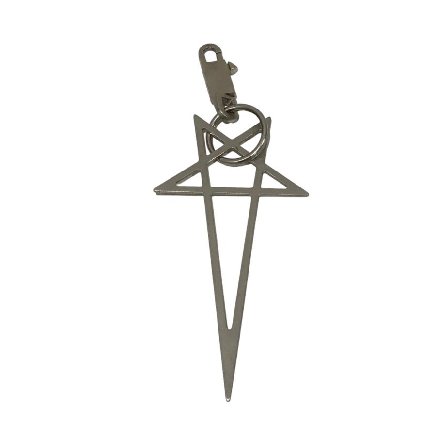 リックオウエンス RICK OWENS ペンタグラムキーチェーン シルバー 