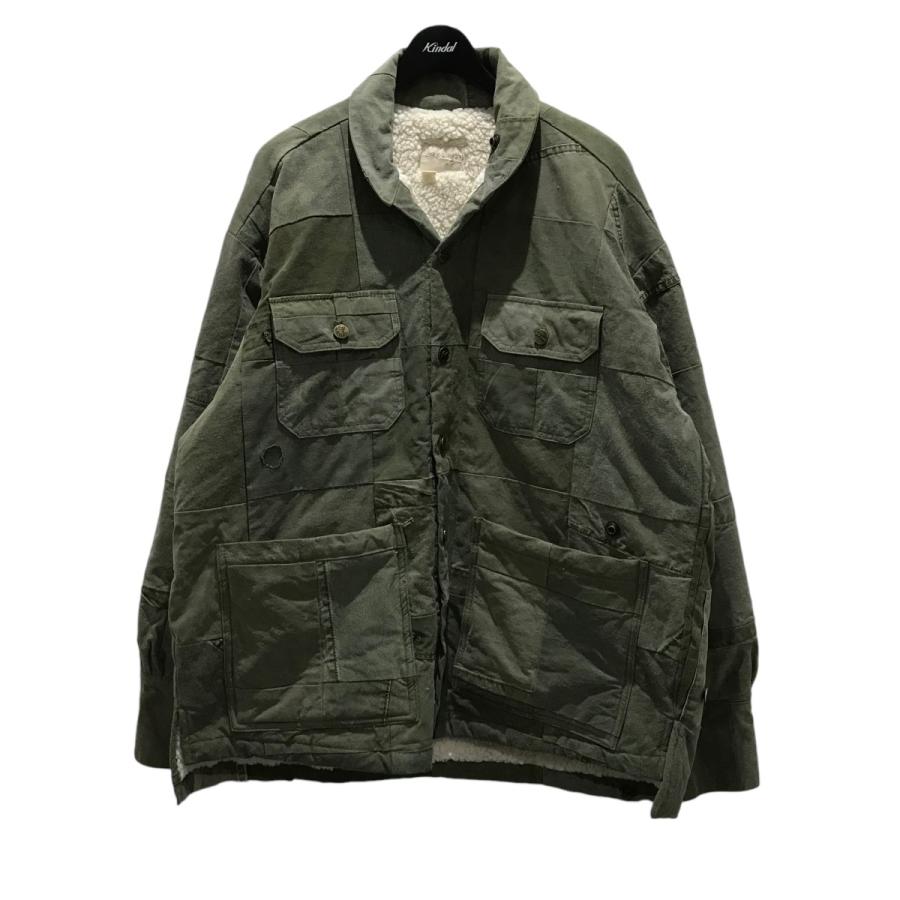 値下げ】GREG LAUREN 【ARMY SCRPWRK SHRPA LINED BOXY ／ ARMY