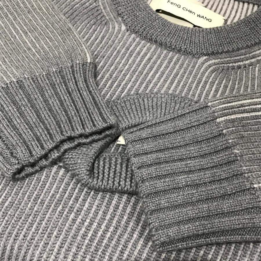 値下げ】FENG CHEN WANG 【2 IN 1 PULLOVER SWEATER】 デザインニット
