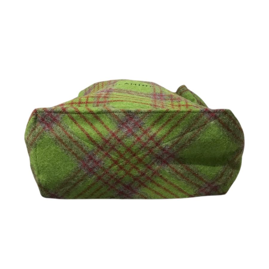 極美品】BLAMINK アルパカウール チェックトートバッグ 大容量 A4