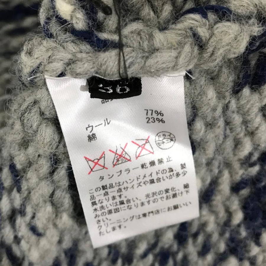 値下げ】BYKURO ジップアップニットジャケット ブルー サイズ：36 (EC 