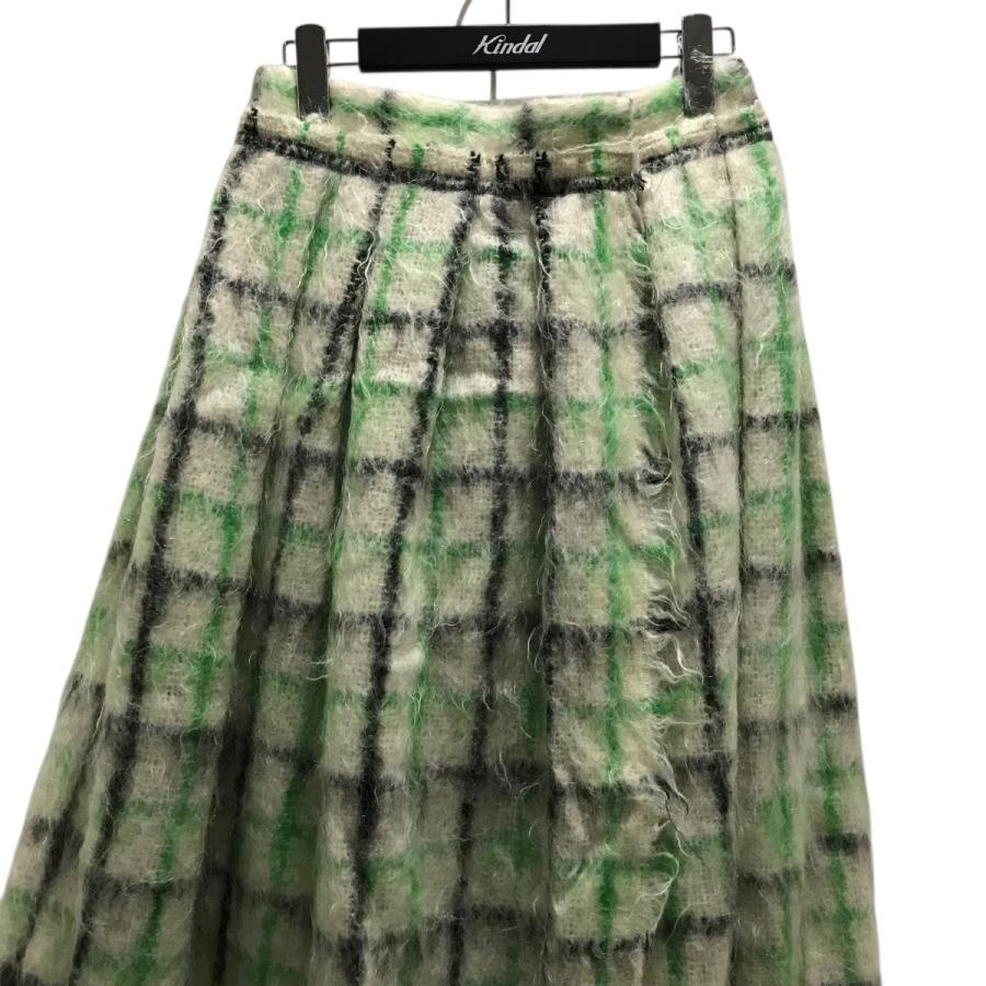 BLAMINK ブラミンク チェックラップスカート 7924-230-0168 グリーン  