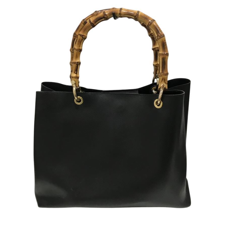 値下げ】GIANNI NOTARO バンブートートバッグ ブラック (EC) 中古 