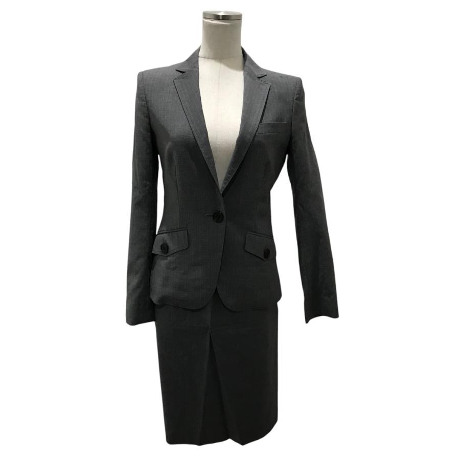 BURBERRY ダークグレー ストライプ ビジネススーツ上下 BURBERRY（バーバリー） 【値下げ】BURBERRY LONDON ストライプ