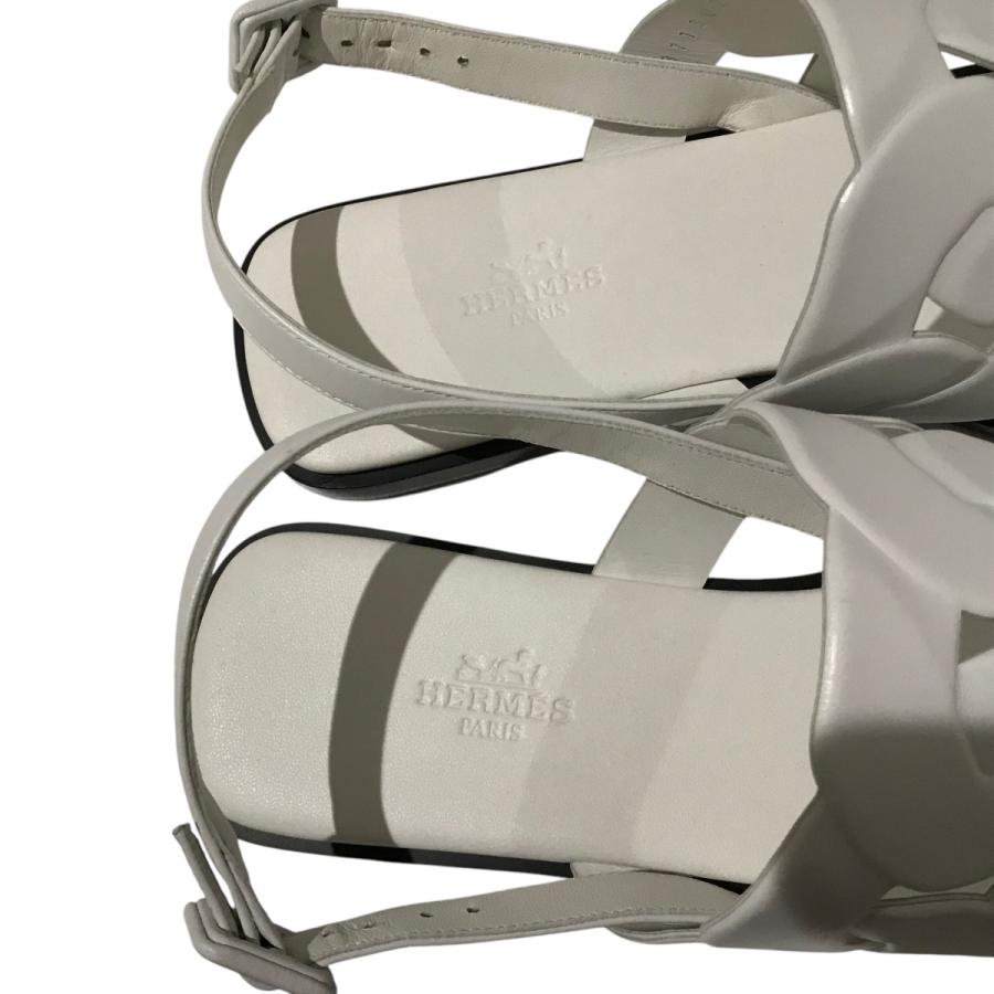 HERMES 【値下げ】HERMES グレース ストラップサンダル ホワイト