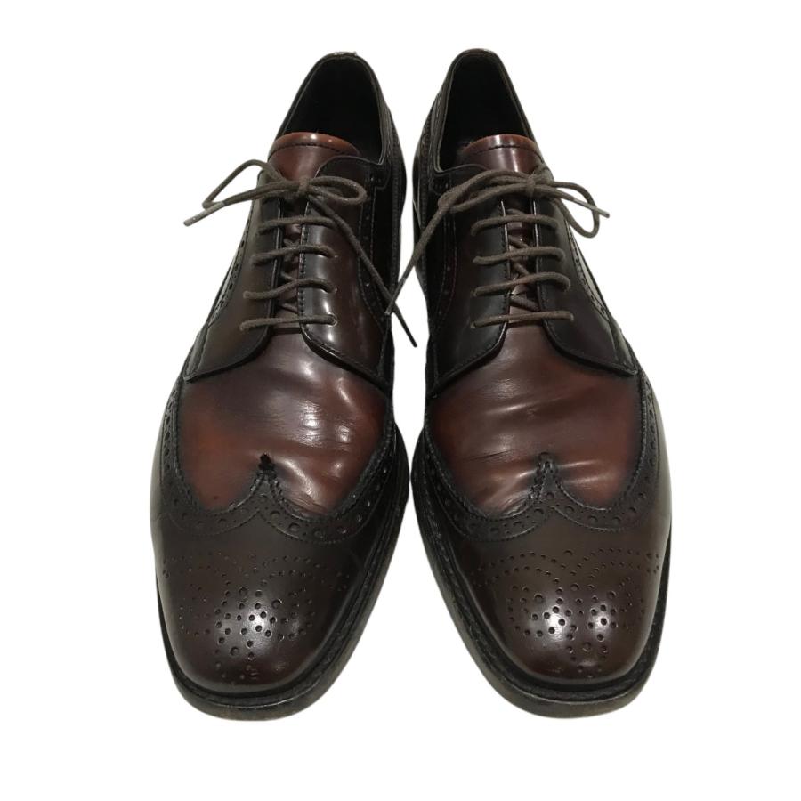 PRADA プラダ ウィングチップレザーシューズ ブラウン サイズ:8 PRADA プラダ ウィングチップレザーシューズ ブラウン サイズ:8