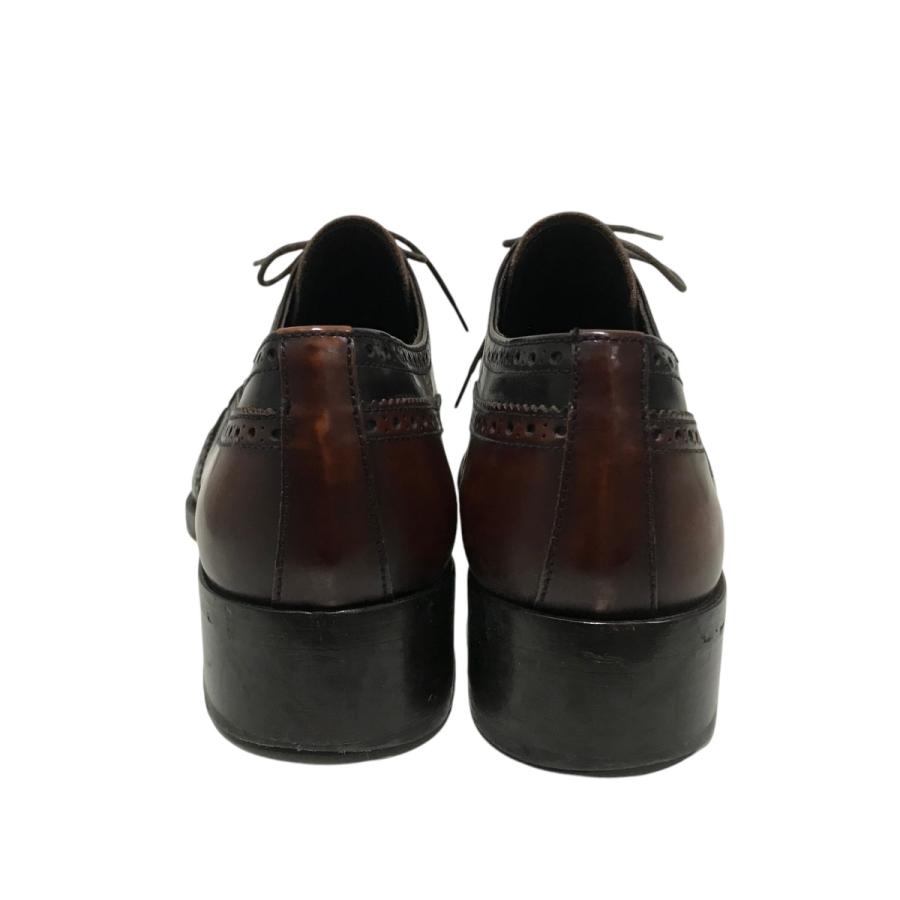 PRADA プラダ ウィングチップレザーシューズ ブラウン サイズ:8 PRADA プラダ ウィングチップレザーシューズ ブラウン サイズ:8