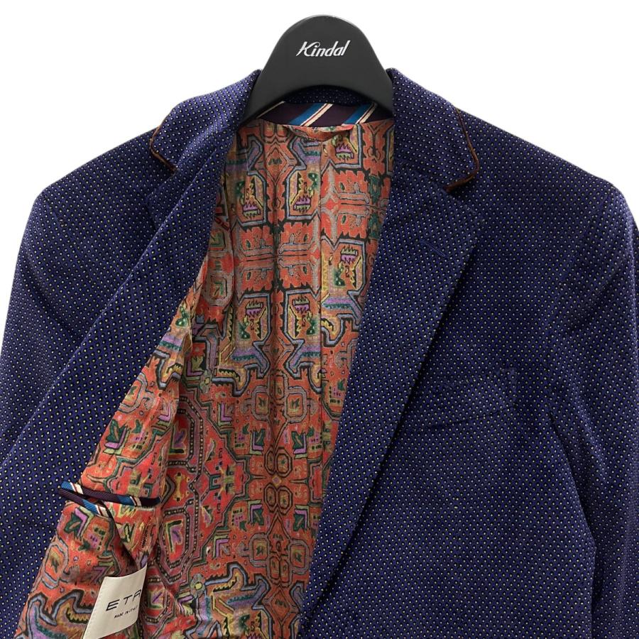 エトロジャケット44 ETRO エトロ ベロアテーラードジャケット パープル サイズ：44