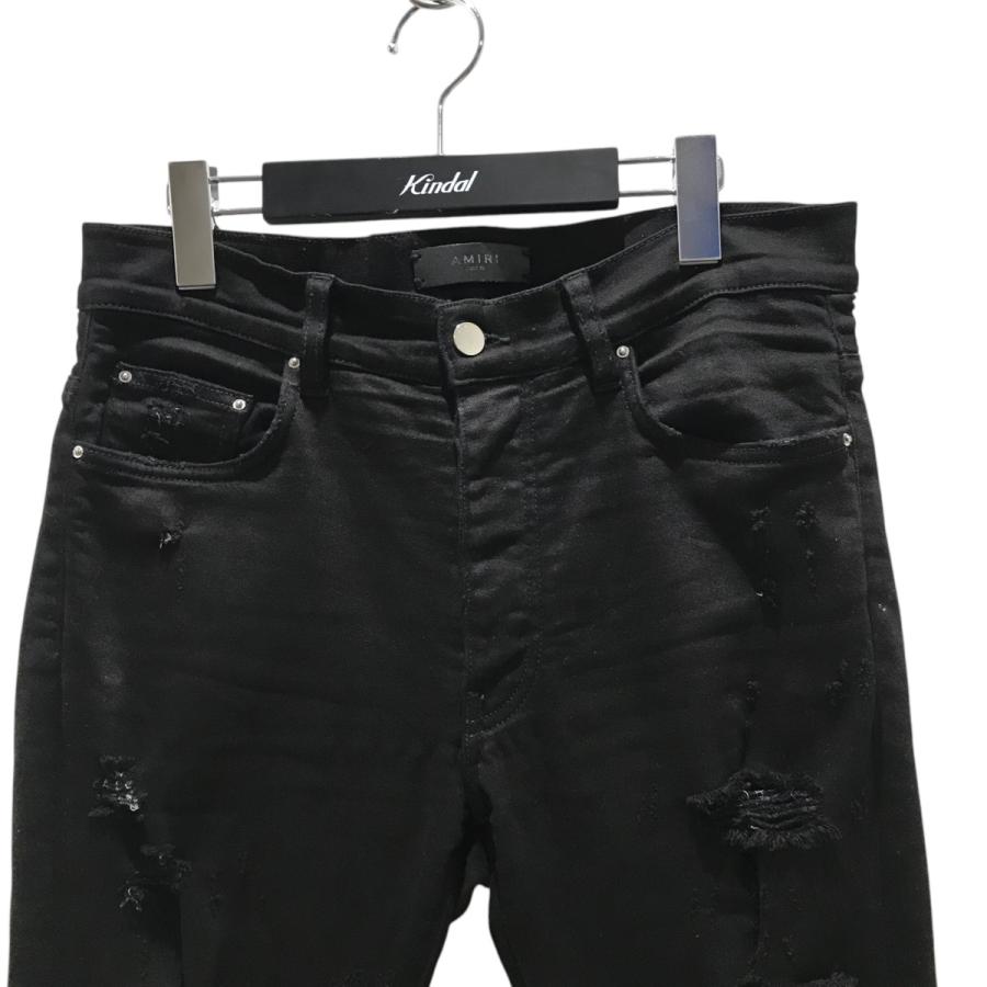 AMIRI（アミリ） 【値下げ】AMIRI ダメージデニムパンツ ブラック