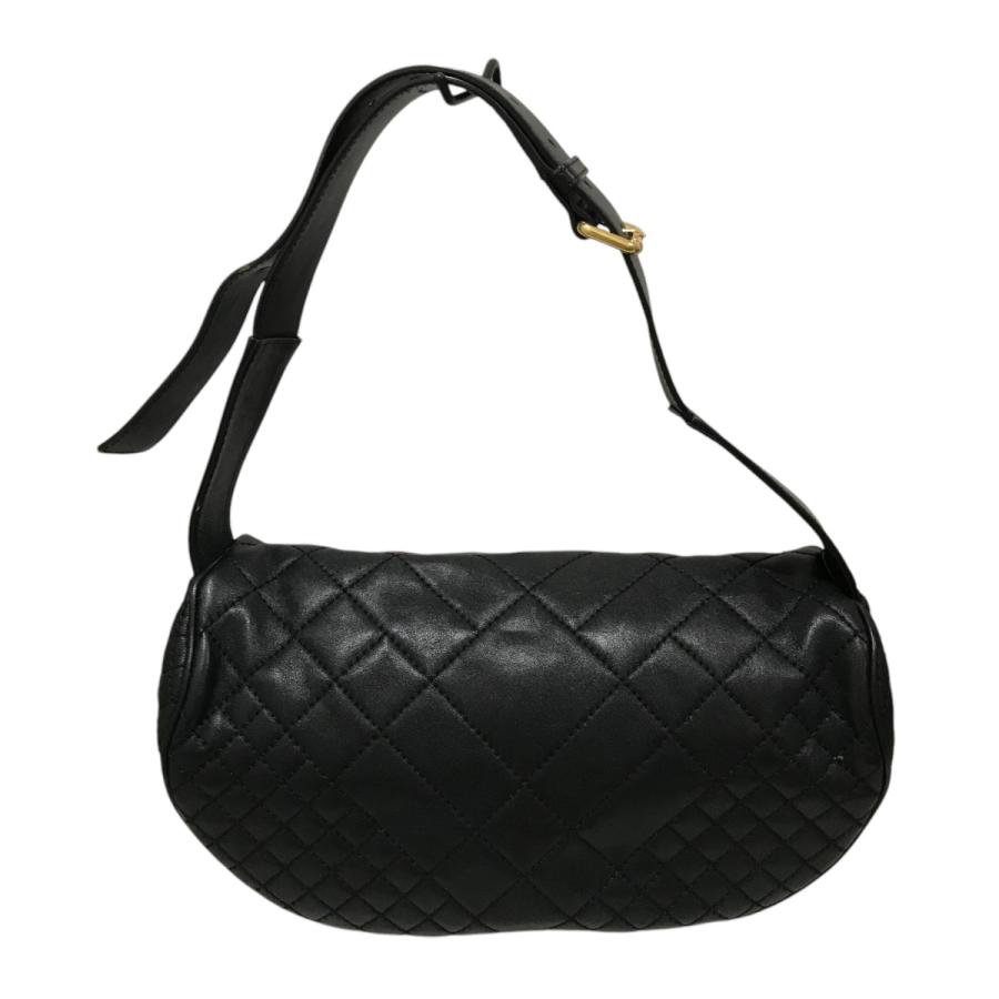【値下げ】VERSACE レザーキルティングバッグ ブラック (EC)_1