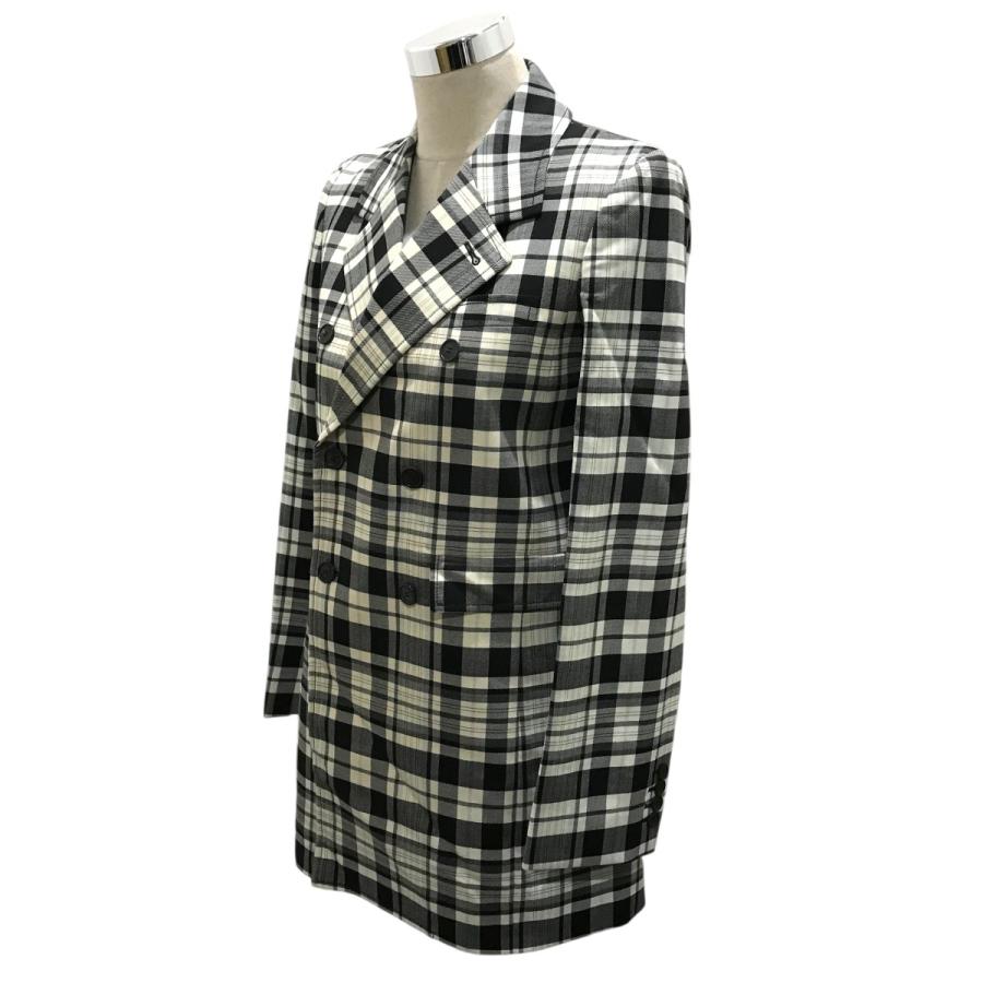 BALENCIAGA（バレンシアガ） ダブルブレストチェックコート 528625