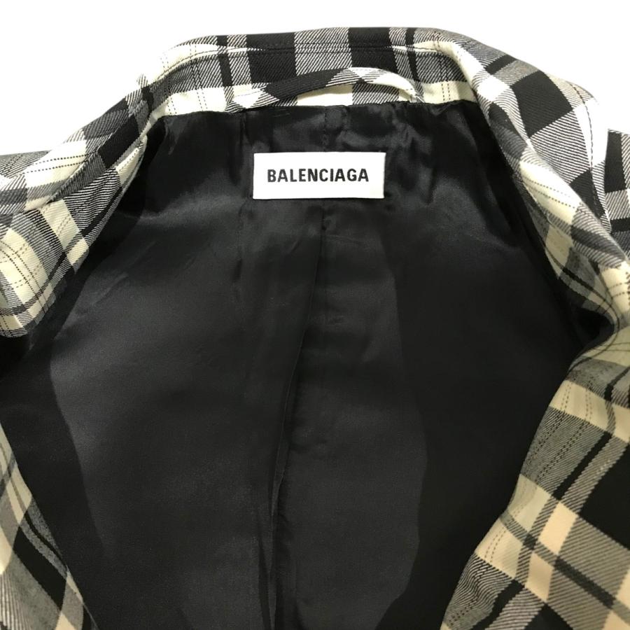 BALENCIAGA（バレンシアガ） ダブルブレストチェックコート 528625