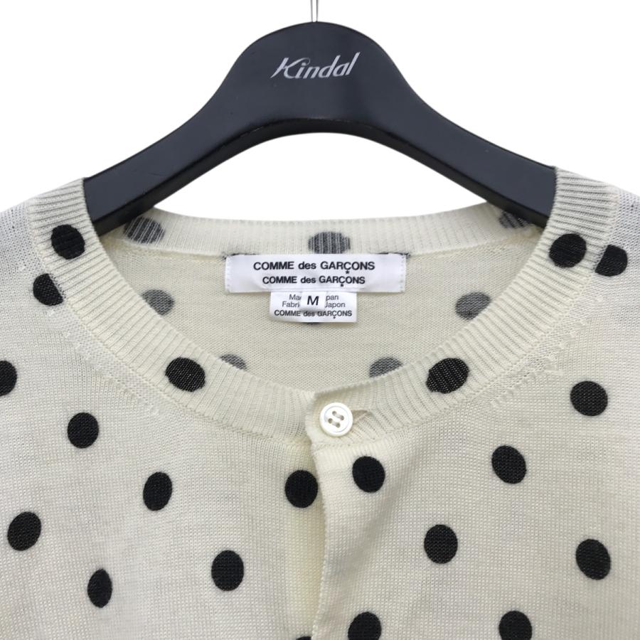 COMME des GARCONS 【値下げ】COMME 25SS ドットカーディガン RO-N507 