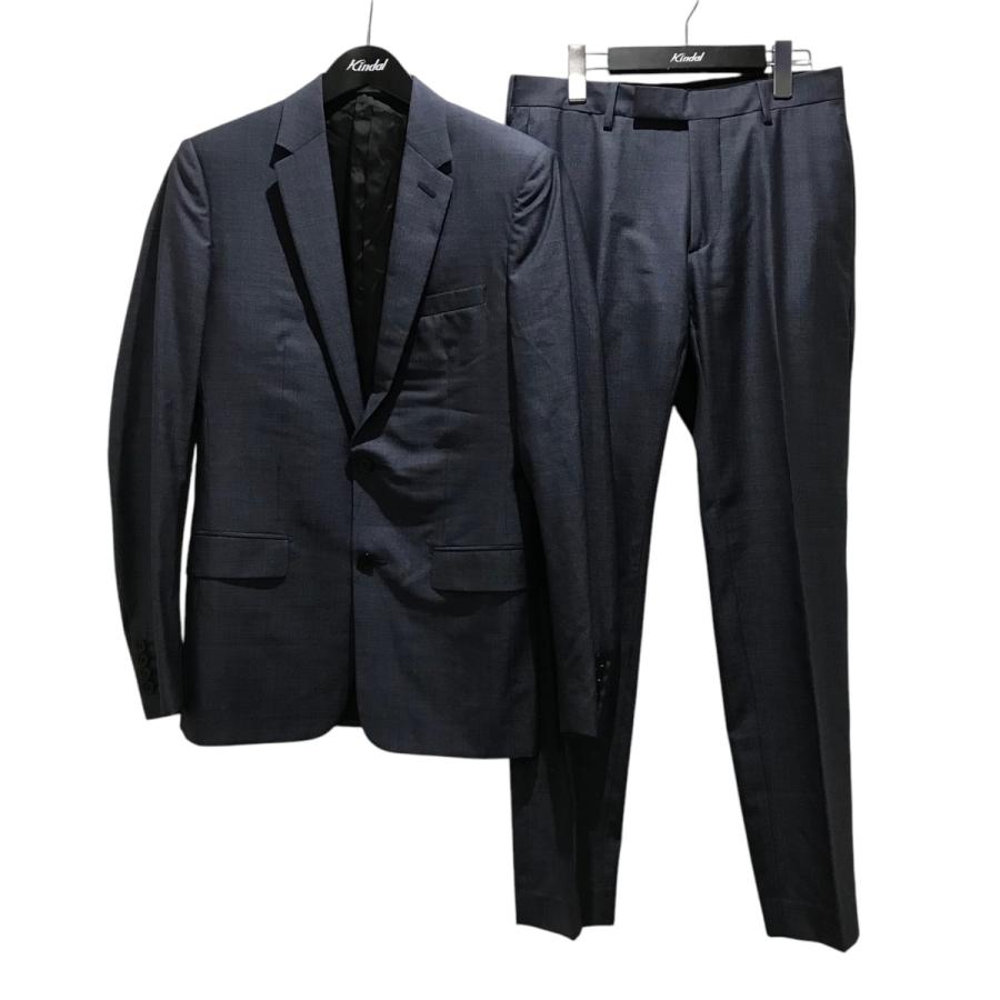 【値下げ】DIOR シルク混セットアップスーツ 633C720A3870 ライトネイビー サイズ：44/44 (EC)