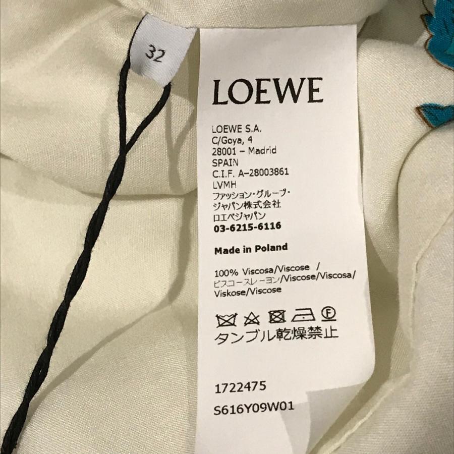 【値下げ】LOEWE 総柄ワンピース S616Y09W01 ホワイト×ブラック サイズ：32 (銀座店)_5