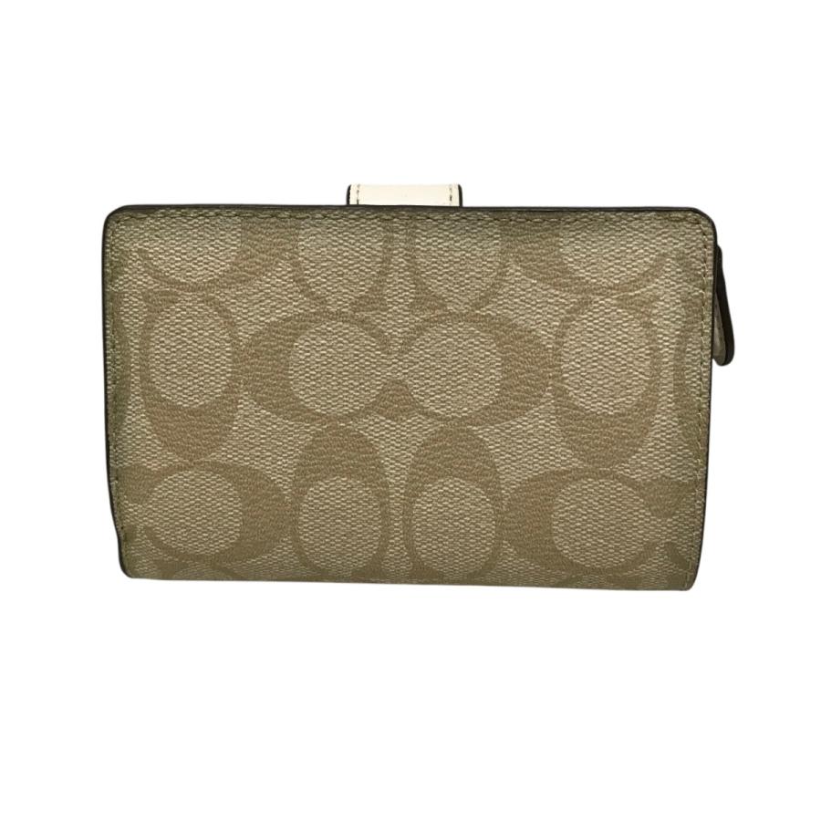 新品　COACH 二つ折り財布 ベージュ COACH 【値下げ】COACH 2つ折り財布 ベージュ (EC