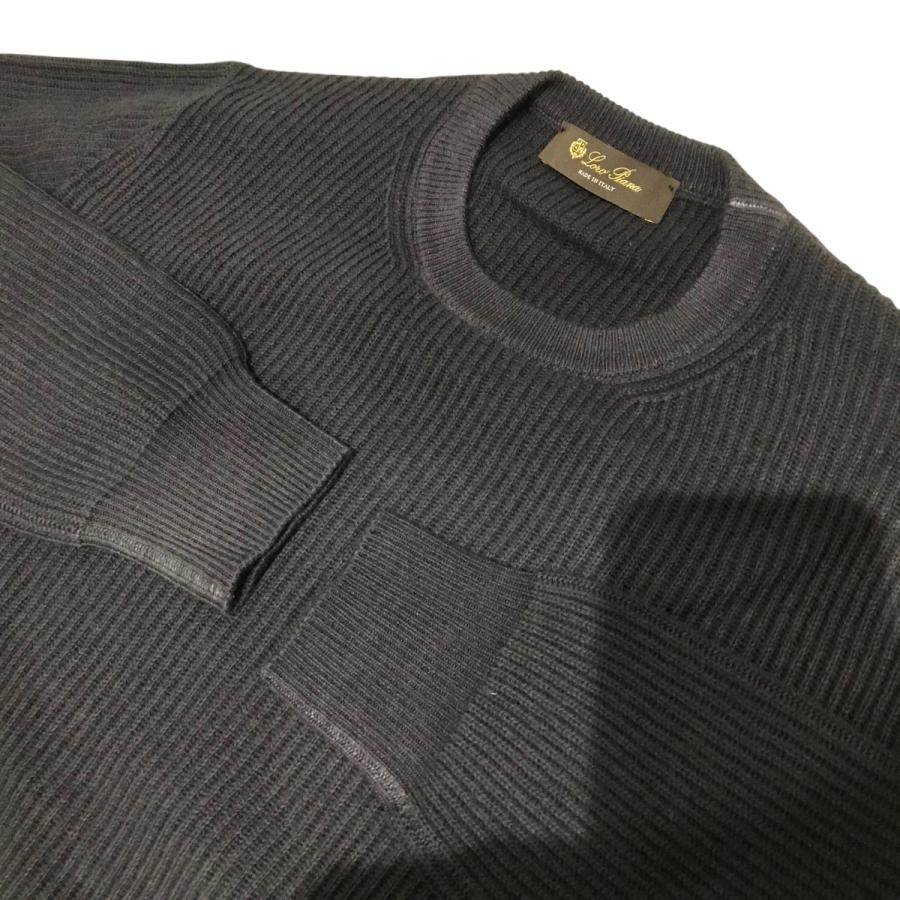 ロロピアーナ、濃紺カシミヤタートルネックセーター、サイズフリー Loro Piana ロロ・ピアーナ カシミヤ タートルネックニット セーター