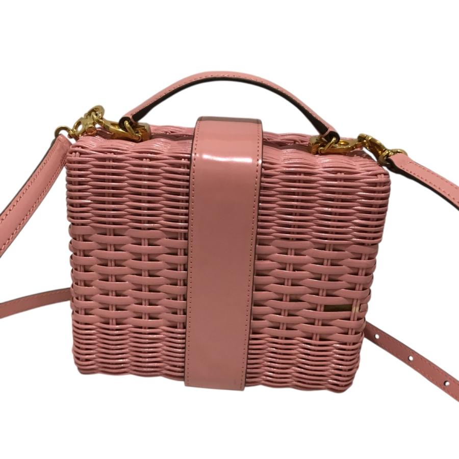 マーククロス　ピンク　ラタン　カゴバッグ Mark Cross(マーククロス) カゴバッグ ピンク｜【公式】カインド