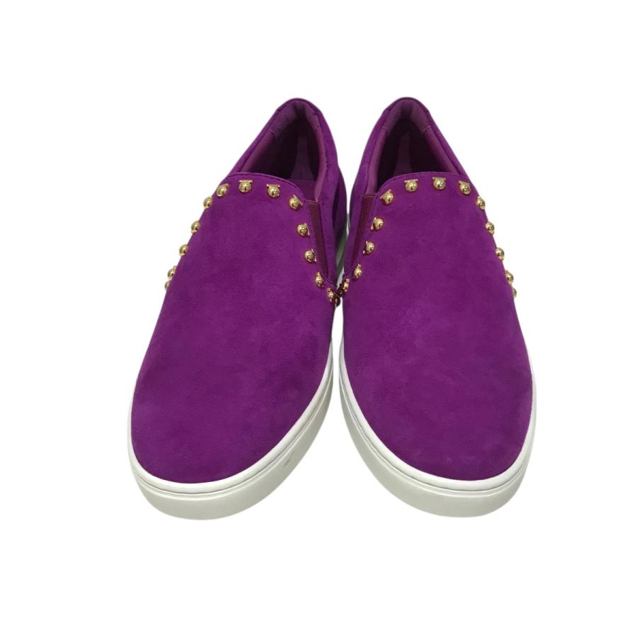 値下げ】Salvatore Ferragamo スタッズスリッポン パープル サイズ：6 