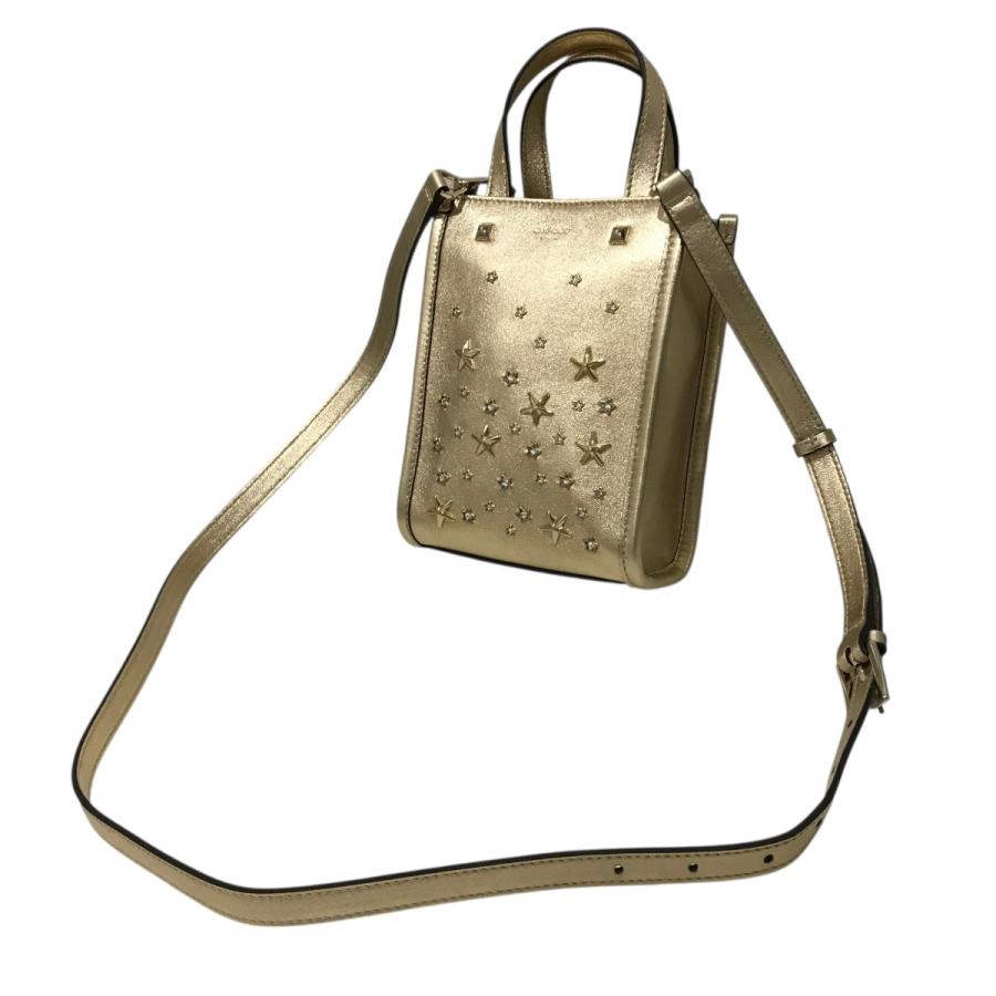 JIMMY CHOO ジミーチュウ 2WAYバッグ ゴールド : カインドオルYahoo!店