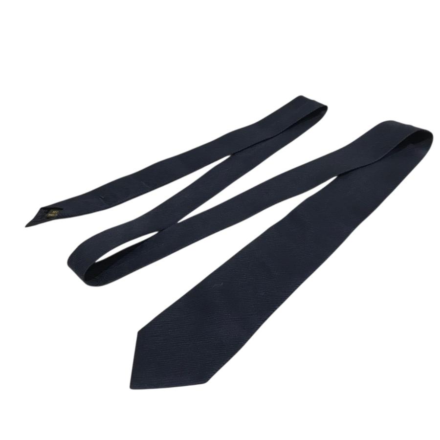 【美品】Louis Vuitton ネクタイ ネイビー シルク LOUIS VUITTON（ルイ・ヴィトン） ネクタイ モノグラム ミックス