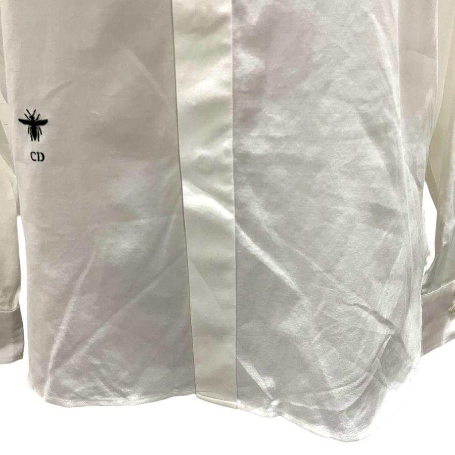 【値下げ】Christian Dior BEE刺繍シャツ 911B29A3010 ホワイト サイズ：40 (銀座店)の画像
