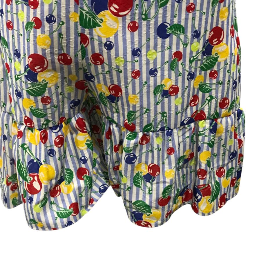 【レア 美品】GUCCI グッチ チェリー柄 ストライプ ショートパンツ 38 GUCCI（グッチ） 【値下げ】GUCCI チェリーストライプショートパンツ