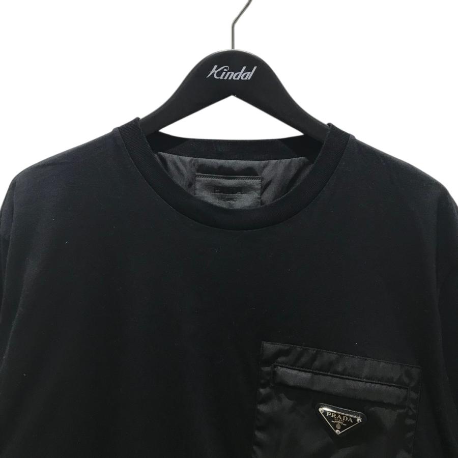PRADA プラダ 25SS 【Re-Nylon×ジャージーTシャツ】 胸ポケットTシャツ 