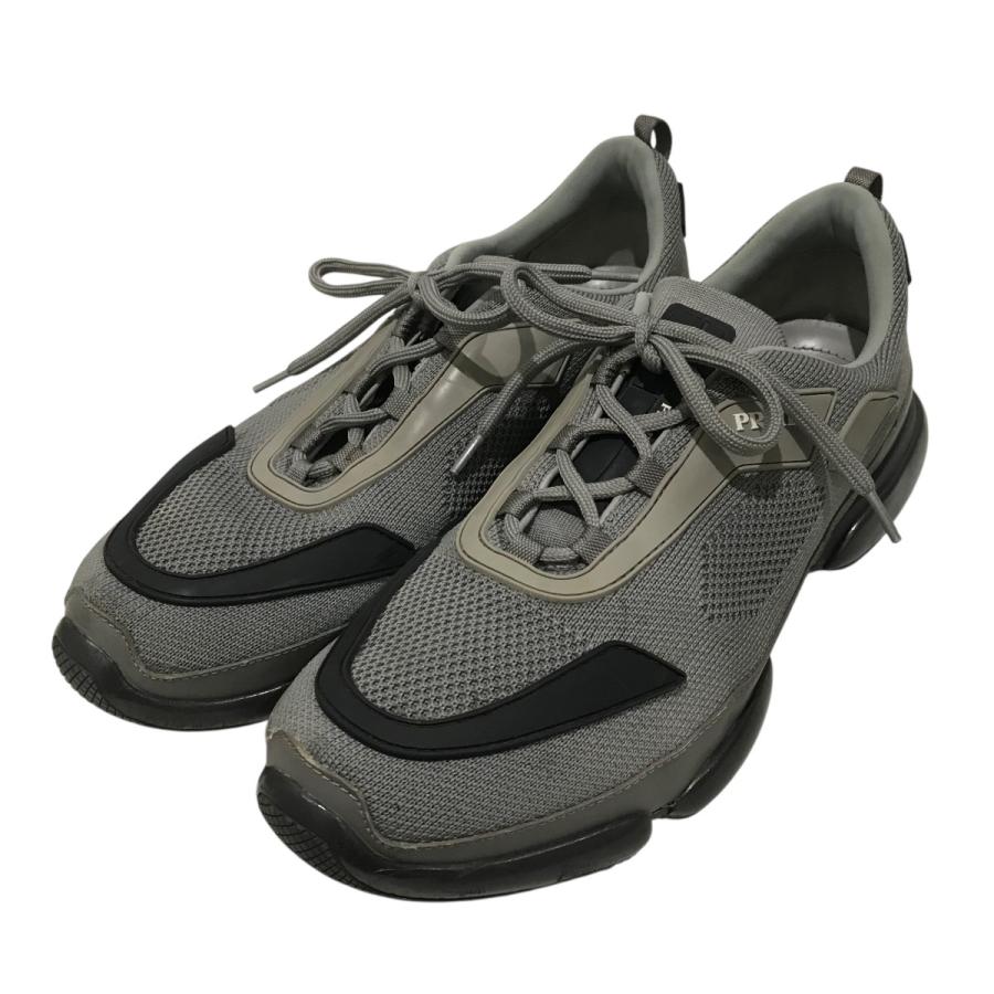PRADA プラダ メッシュスニーカー 2EG253 グレー サイズ：8 1/2
